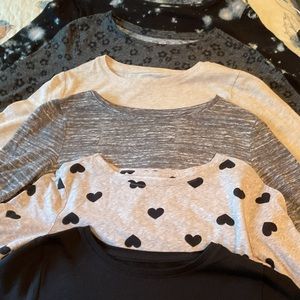 Large lot of girls old navy long sleeve shirt size 7/8
